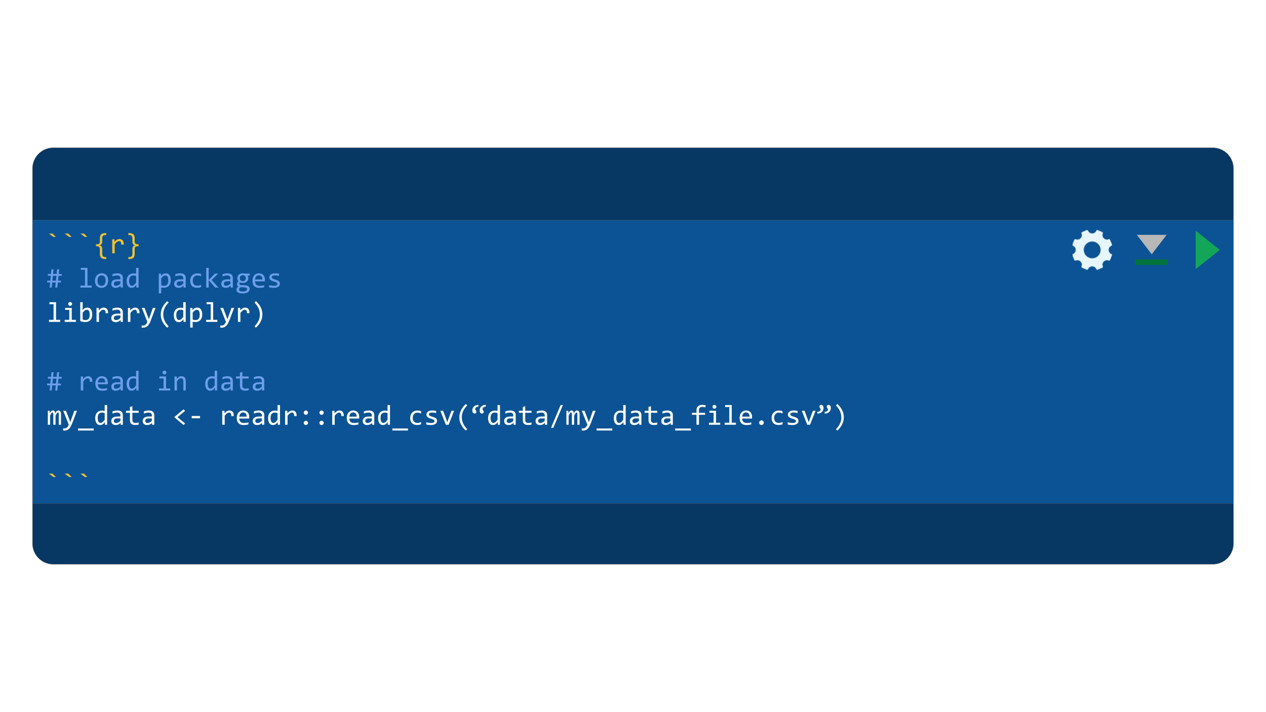 Example R code chunk in .qmd document
